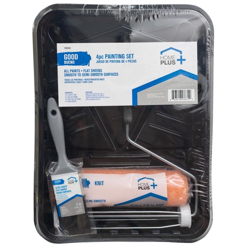 Paint Tray Set, 9in 4-Piece