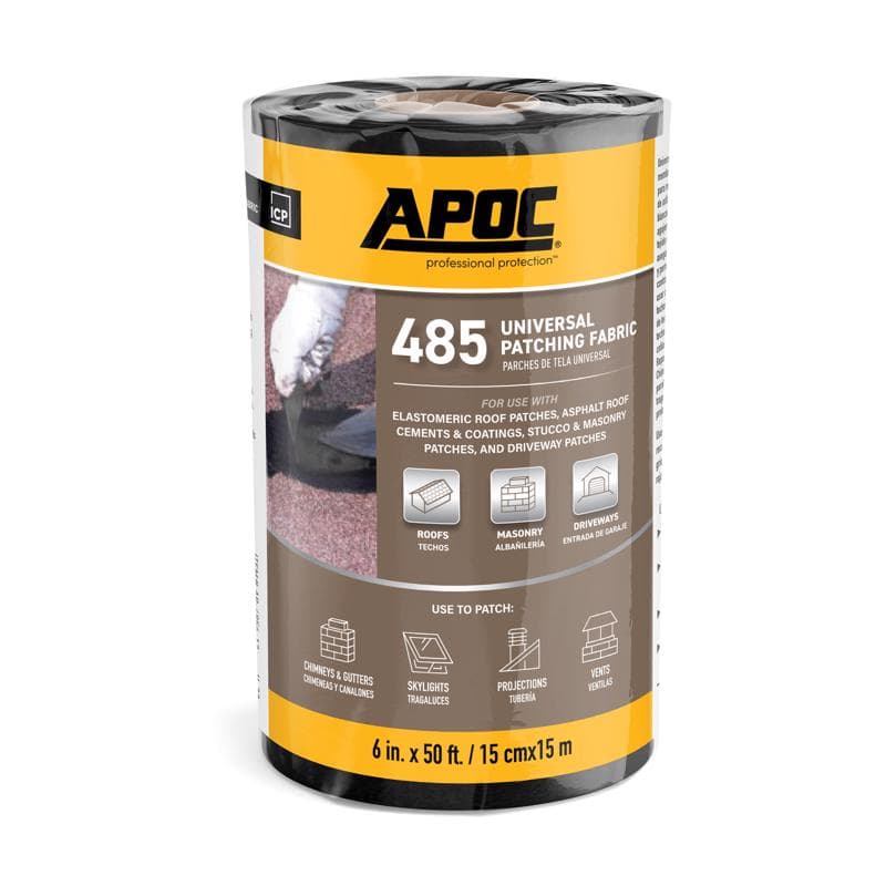 Roof Patch Fabric, Black 6in x 50ft