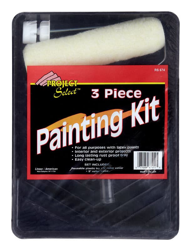 Linzer Paint Roller Kit, 11.95in 3-Piece