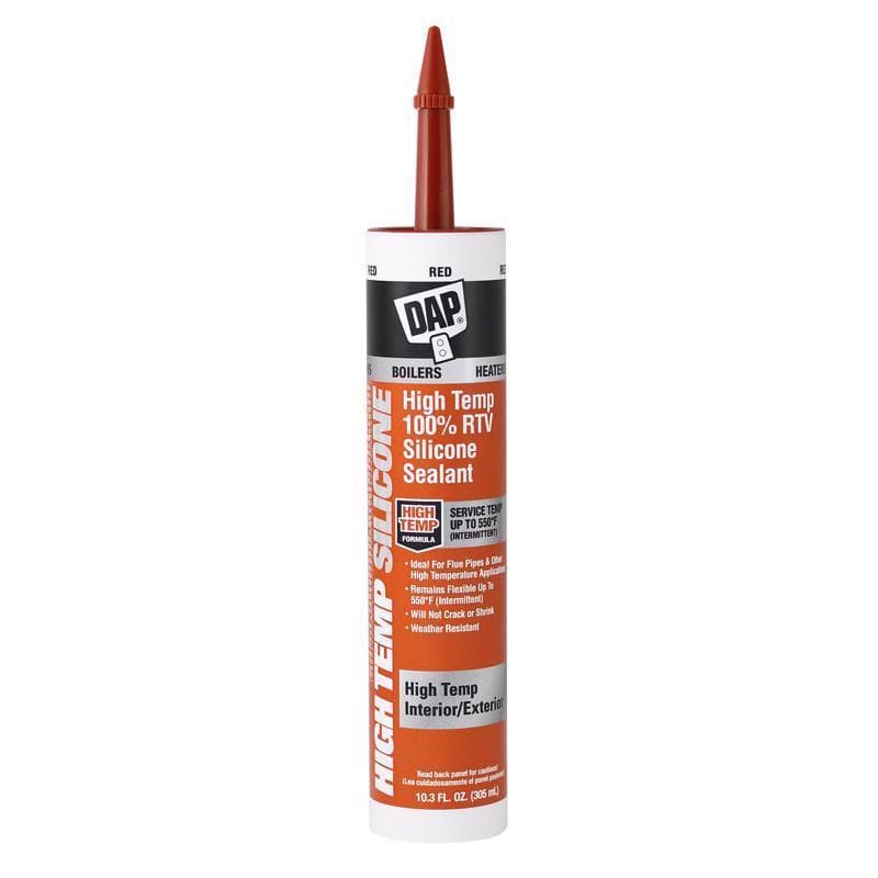 DAP High Temp Silicone Sealant, Red 10.3oz