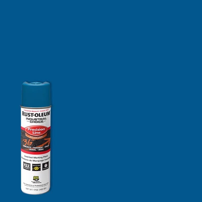 Rust-Oleum Precision Line Marking Paint, Blue (Solvent-Based)