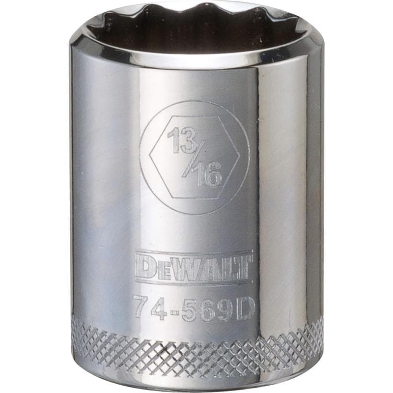 DeWalt 12-Point Socket, 13/16in 1/2in Drive