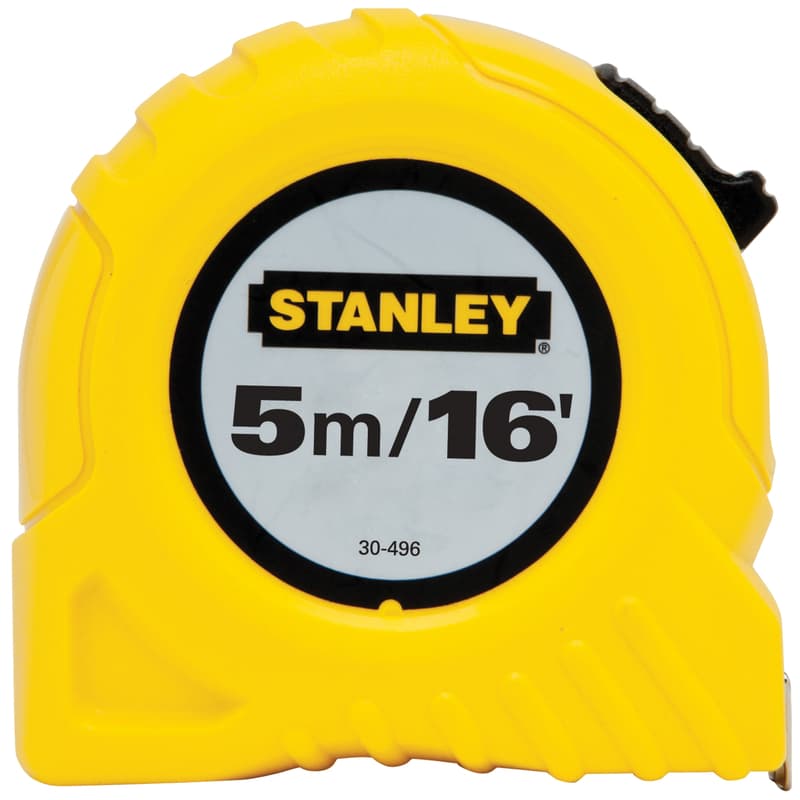 Stanley Tape Measure, 3/4in x 16ft/5m