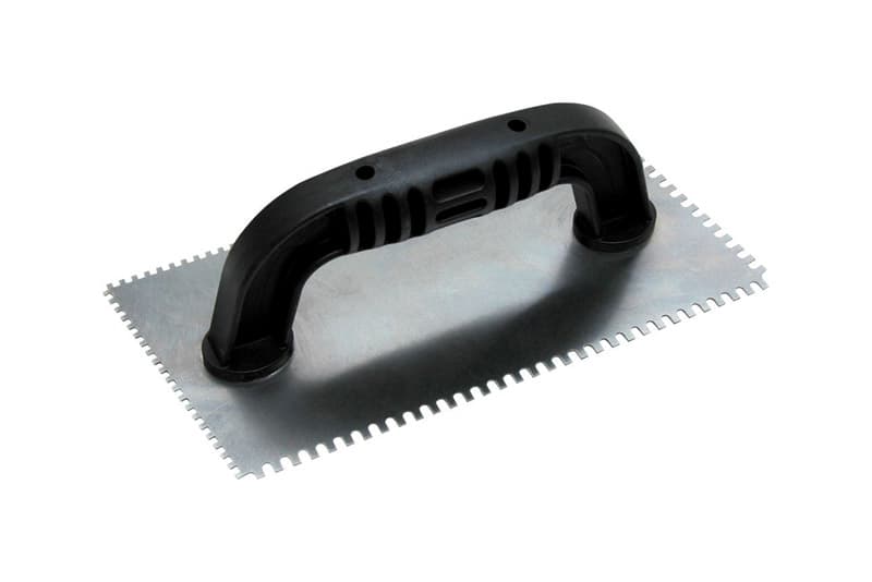 Marshalltown Notched Trowel, 9in x 4in Square/U-Notch