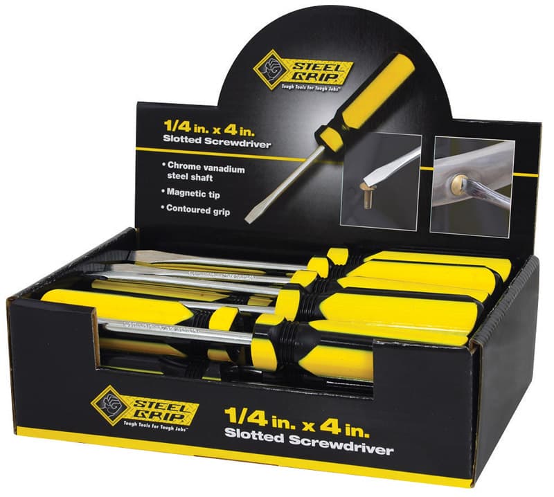Screwdriver Slotted 1/4in x 4in
