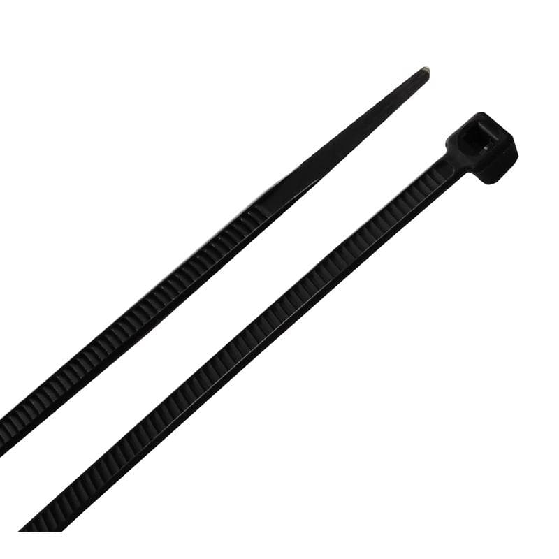 Cable Ties, 5.7in 40 lb, Black, 100-Pack