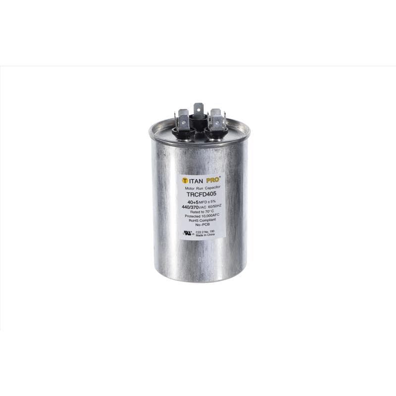 Round Run Capacitor 40+5 MFD