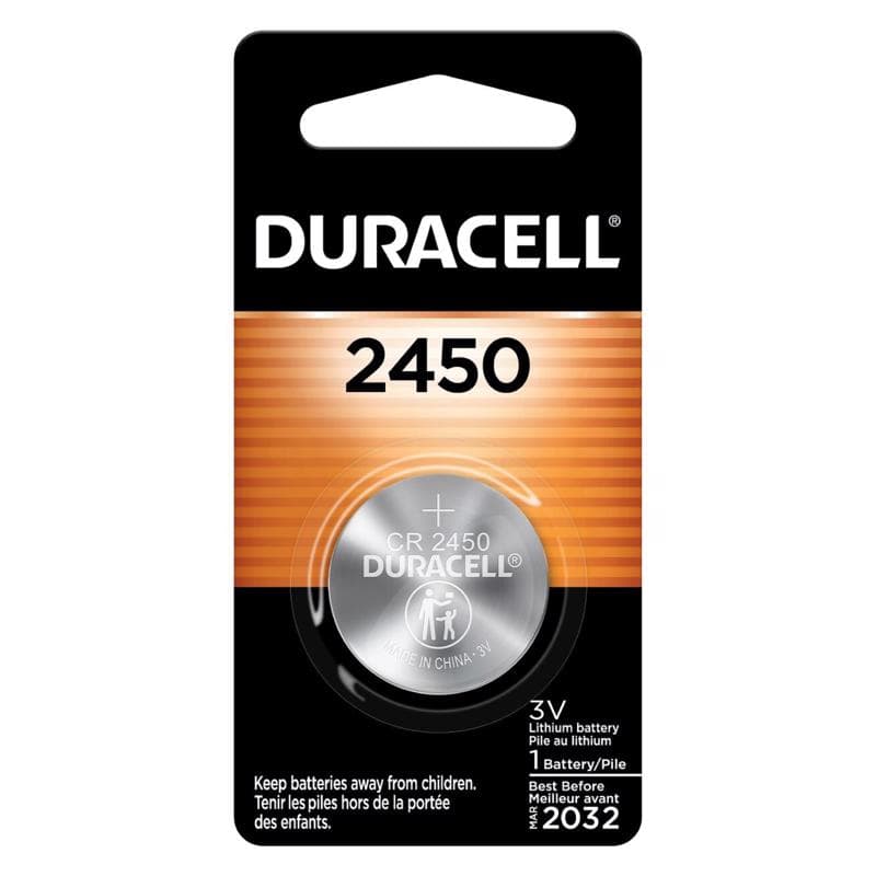 Duracell Lithium Coin Battery, 2450, 1-Pack