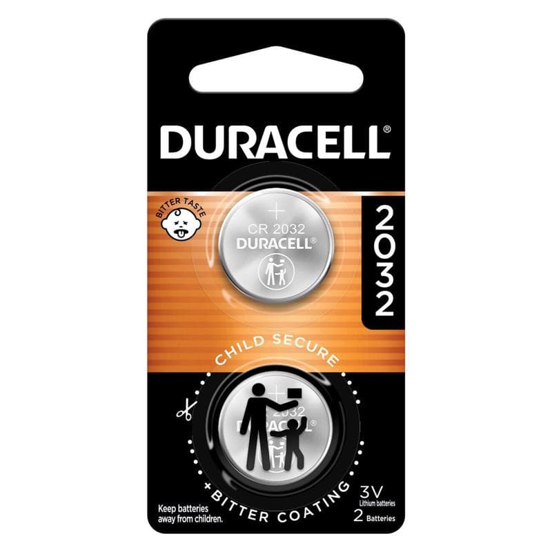 Duracell Lithium Coin Battery, 2032, 2-Pack
