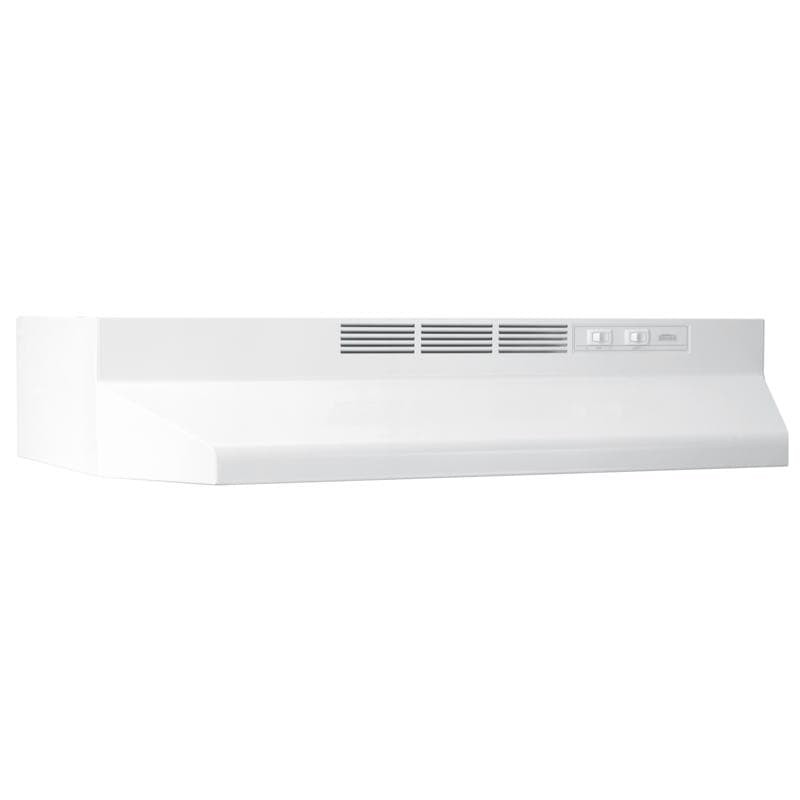 Broan Non-Vented Range Hood, 24in, White