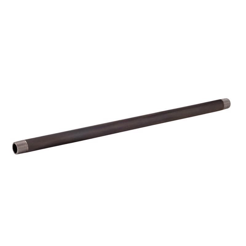Black Steel Pipe, Threaded Both Ends 1/2in x 18in