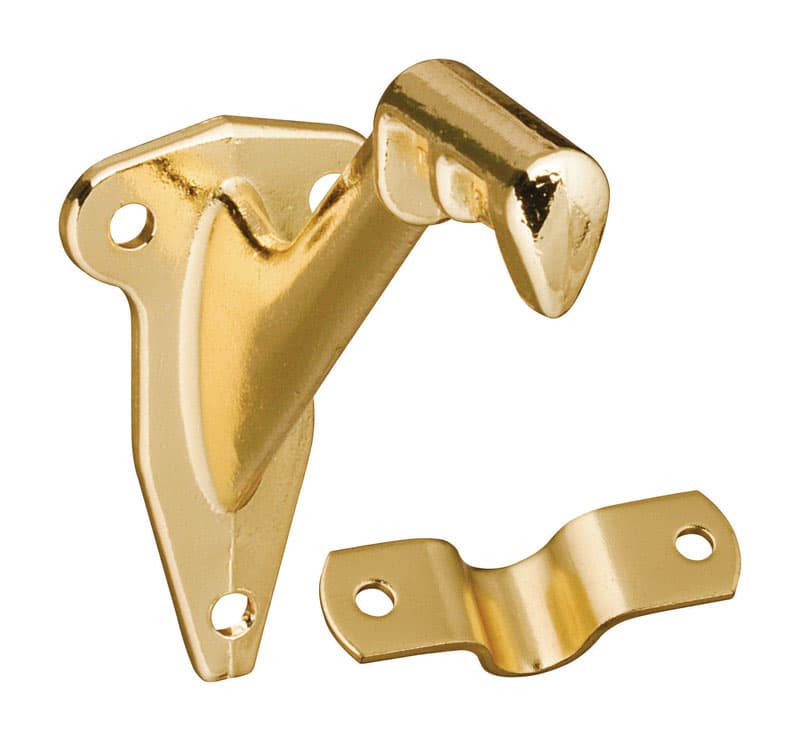 National Hardware Handrail Bracket, Brass