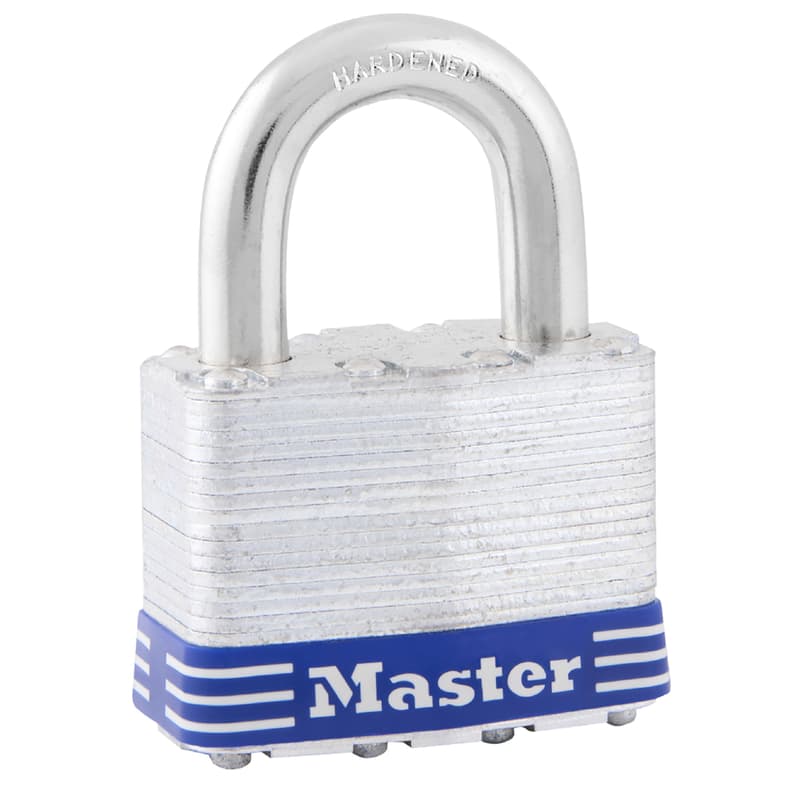 Master Lock Laminated Steel Padlock, 4-Pin 2in