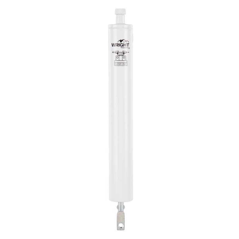Adjustable Pin Door Closer, White