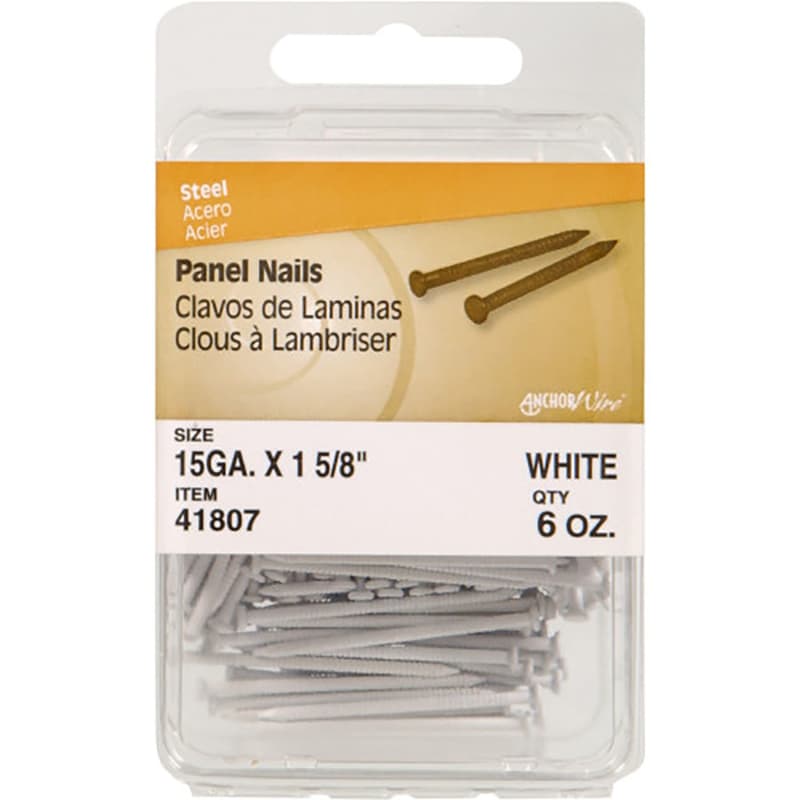 Hillman Panel Nails, 1-5/8in White 6oz