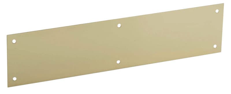 Kick Plate, Bright Brass, 6in x 30in