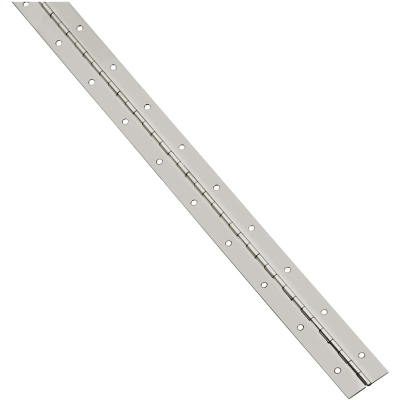 Continuous Hinge, Nickel, 1-1/16in x 30in