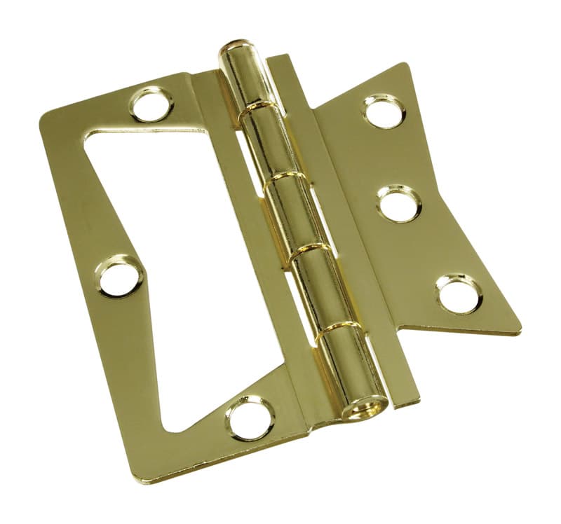 Surface Hinge, Brass, 3-1/2in
