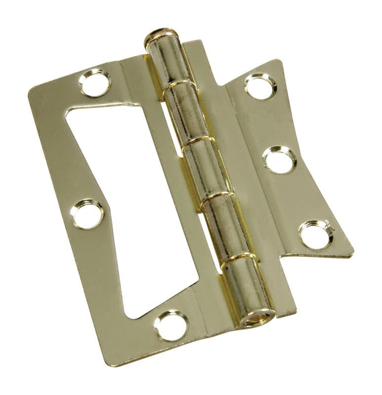 Surface Mount Hinge, Brass, 3in