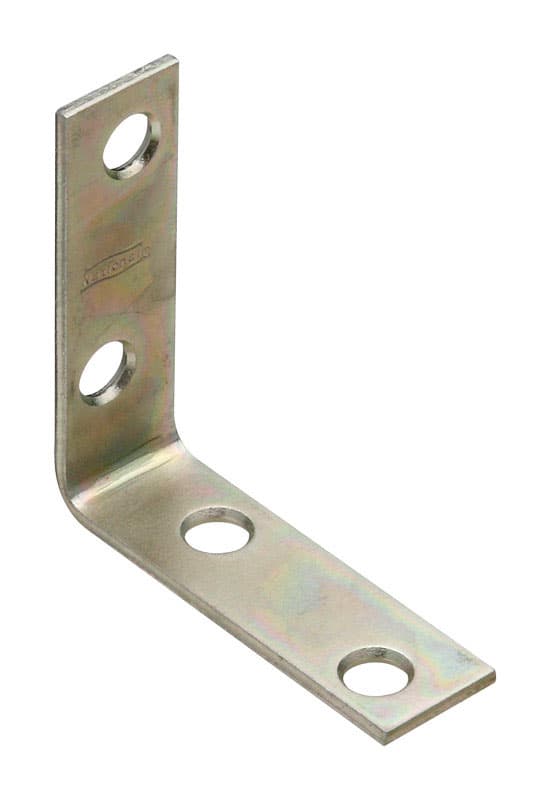Corner Brace, Zinc, 2in x 5/8in