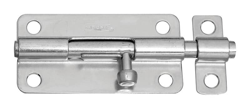 Barrel Bolt, Zinc Plated, 4in