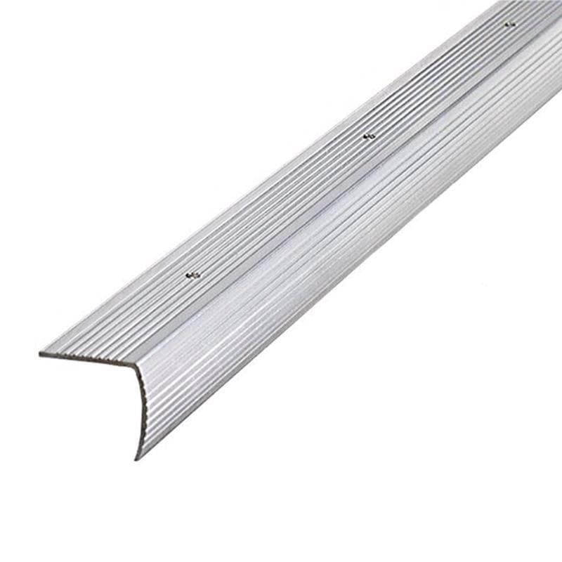 Stair Nose Edge Trim, Silver 1-1/8in x 6ft
