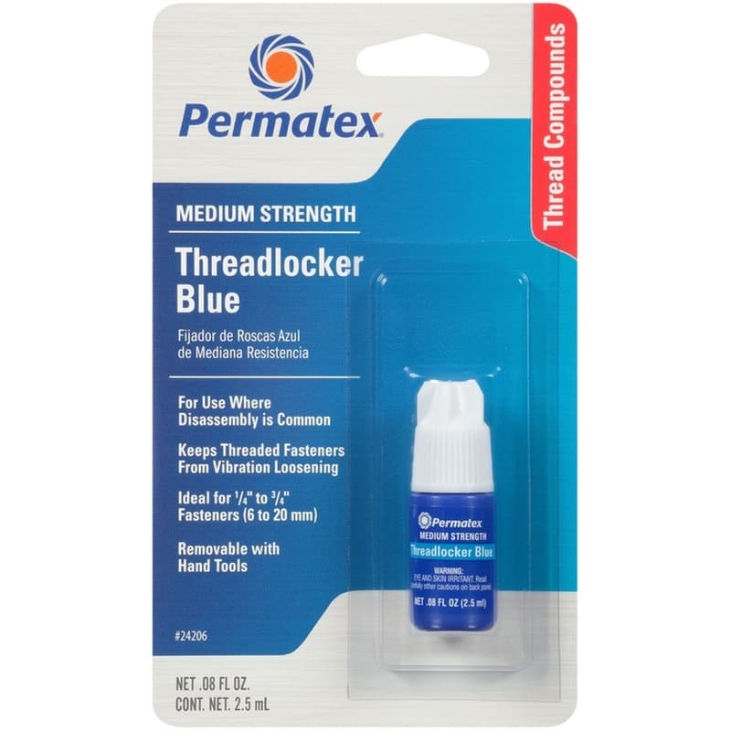 Permatex Threadlocker Blue, 0.08oz