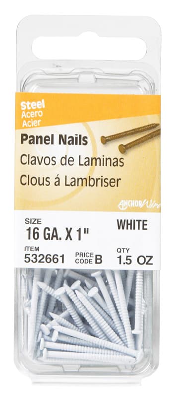 Panel Nail 1in White (1.5oz)